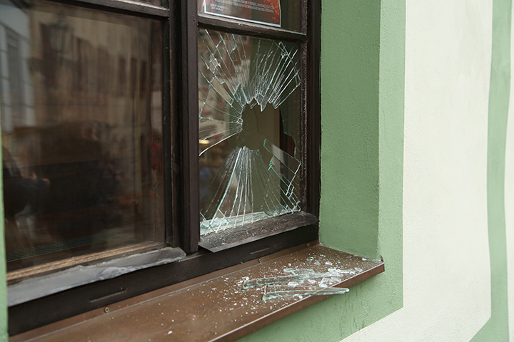 A2B Glass are able to board up broken windows while they are being repaired in Bury.